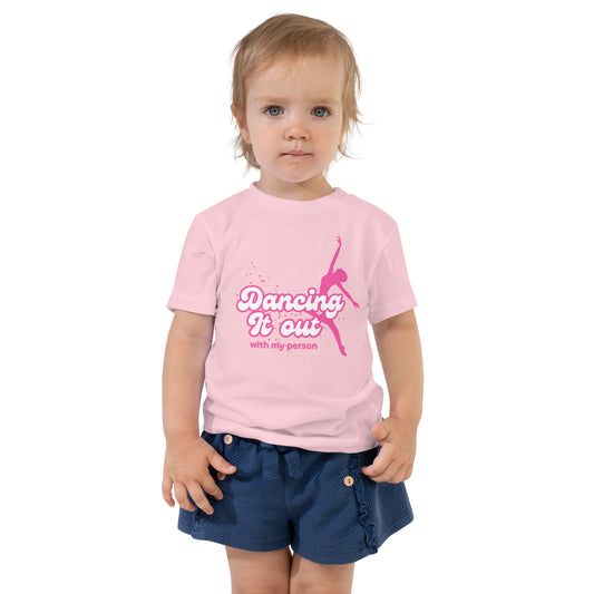 Dancing it out toddler short sleeve tee